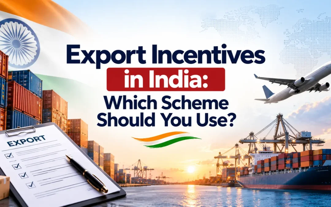Compare export incentives in India: GST refund, RoDTEP, duty drawback, Advance Authorization, EPCG, MOOWR and SEZ. Find the scheme that saves you most.